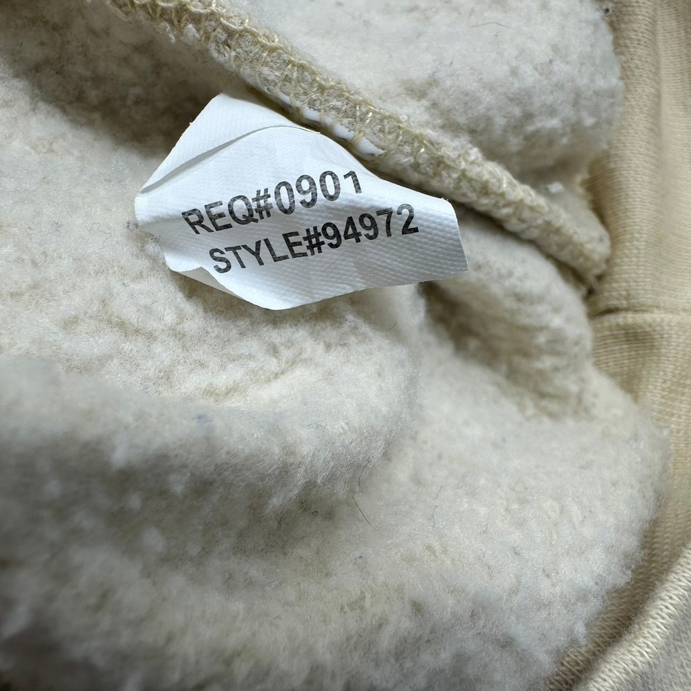 Stitches Hoodie Mens M Cream Chicago Cubs MLB Sherpa Lined Chenille Patch 94972 - Picture 3 of 11
